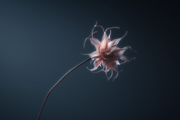 A beautiful flower on a dark background