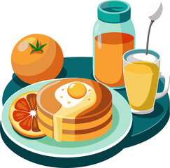 healthy breakfast set
