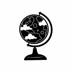 creative Silhouette Globe / Earth Vector Illustration 