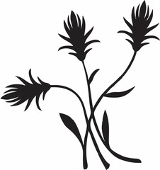 Floral Silhouette Bouquet.eps