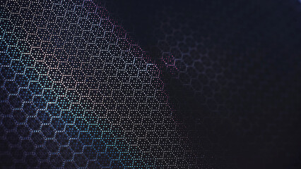 Neon Cyberpunk Aesthetic: Black Blue Pink Tech Geometric Desktop Backgrounds
