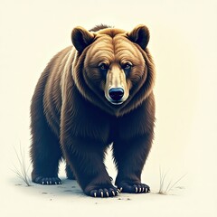 Fototapeta premium illustration of a bear