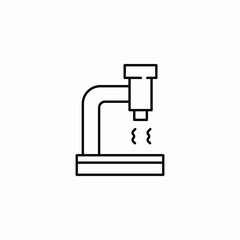 microscope magnifying glass icon sign vector