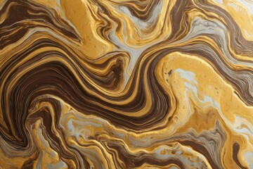 Elegant Golden and Brown Marble Texture Abstract Artistic Background Design