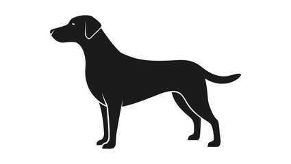 Black Dog Silhouette Vector 