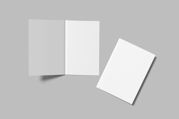 A5 Bifold Brochure Blank Mockup