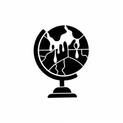 Obraz premium creative Silhouette Climate Change Vector Illustration 