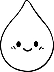 Cute Water Icon Outline