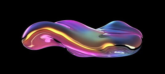 Fluid, iridescent form