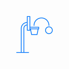 basketball shot icon sign vector