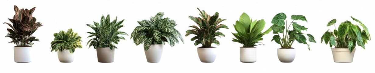 Obraz premium Assorted Houseplants in Pots (20)