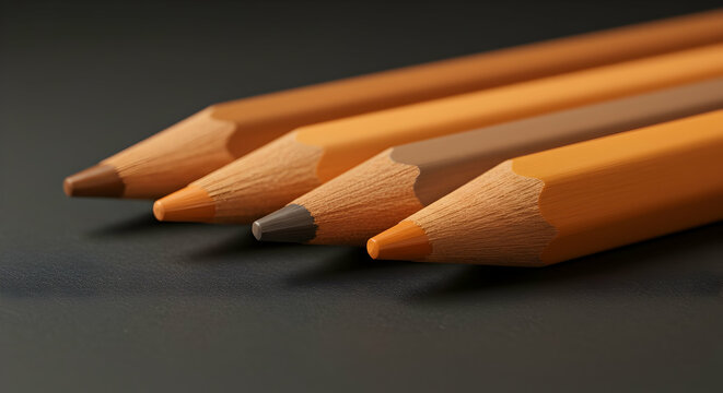High quality colored pencils close up macro shot perfect for art education stationery advertising design projects back to school
