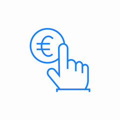 euro request icon sign vector