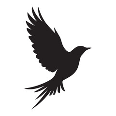 Flying Dove Silhouette – Vector Illustration