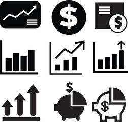 finance icon set