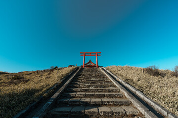Hakone Mototsumiya Shrine on Mount Komagatake Summit