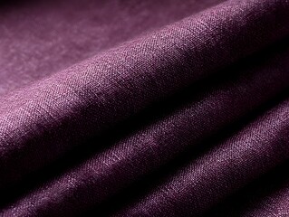 Velvet fabric: Close-up on rich, deep purple velvet texture, showcasing soft folds and luxurious detail, capturing elegance and sophistication.