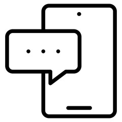 Message icon in vector illustration