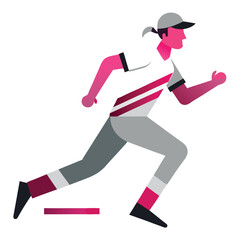 Dynamic Cricket Batsman Powerful Stance and Ready to Strike