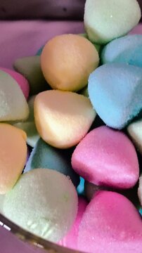 Esponjas de colores chucher&iacute;as azucar