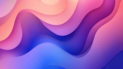 Abstract Colorful Waves Gradient Background Design