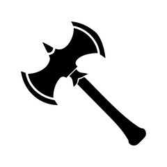 A black axe with two blades, a warrior's weapon of choice