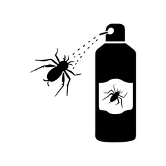 Extermination of a Spider using Insecticide Aerosol Spray, a Home Remedy