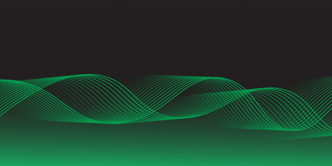 Abstract Black and Green Background with Blend. vector