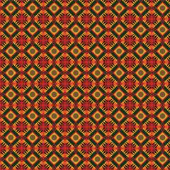 Intricate Geometric Mosaic with Symmetrical Repeating Elements