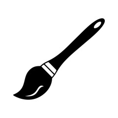 Fototapeta premium Illustration of a professional paint brush tool on a white background