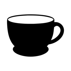 Black and white cup, perfect for coffee, tea or just water