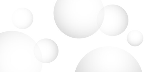 Abstract background with circle white abstract geometric background with soft light white paper circles in design .Gray abstract. Modern design background for report and project presentation template.