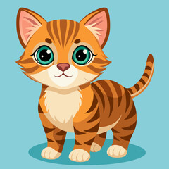 cute vector cartoon cat