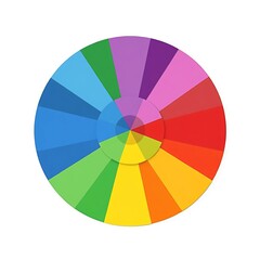 Obraz premium color wheel isolated on white