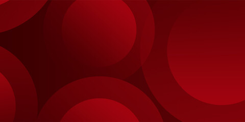 Abstract red background with circles. Applicable for gift card, Poster on wall poster template, EPS 10