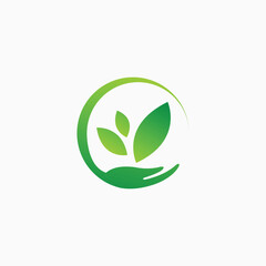Green care, Nature Care logo, eco leaf, energy, eco nature, leaves, eco sun, tree, hand vector template fully editable