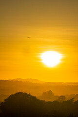 Obraz premium Brazilian Sunrise Very beautiful, the sunrise in brazilian savannah has many colors.