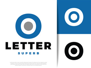Initial Letter O Icon Illustration Design