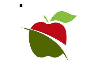 Apple vector silhouette set, apple icon set. apple icon set illustration.