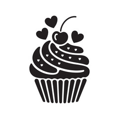 vector illustration of cupcakes