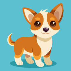 cute cartoon vector dog