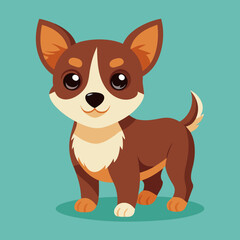 cute cartoon vector dog