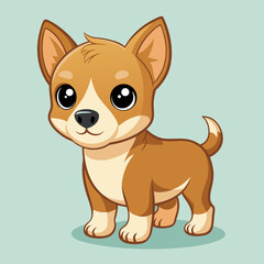 cute cartoon vector dog