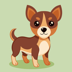 cute cartoon vector dog