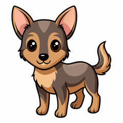 cute cartoon vector dog
