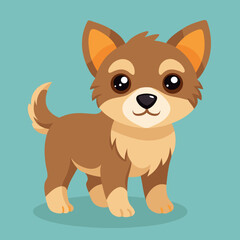 cute cartoon vector dog