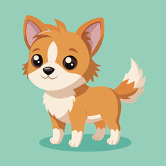 cute cartoon vector dog