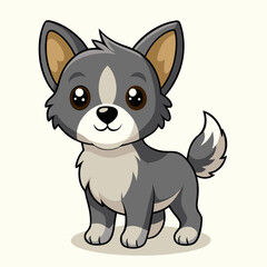 cute cartoon vector dog