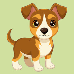 cute cartoon vector dog