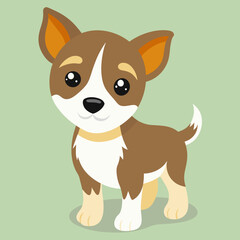 cute cartoon vector dog